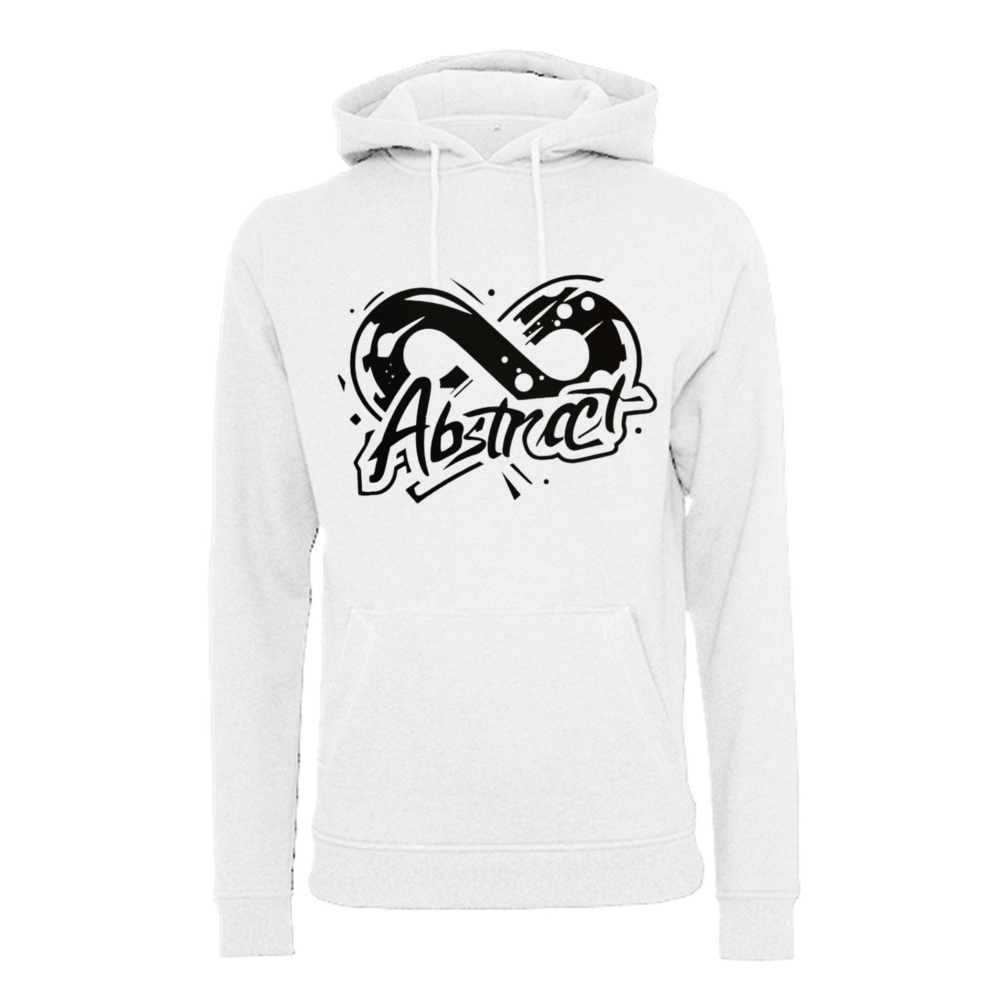 Abstract Black uni hoodie