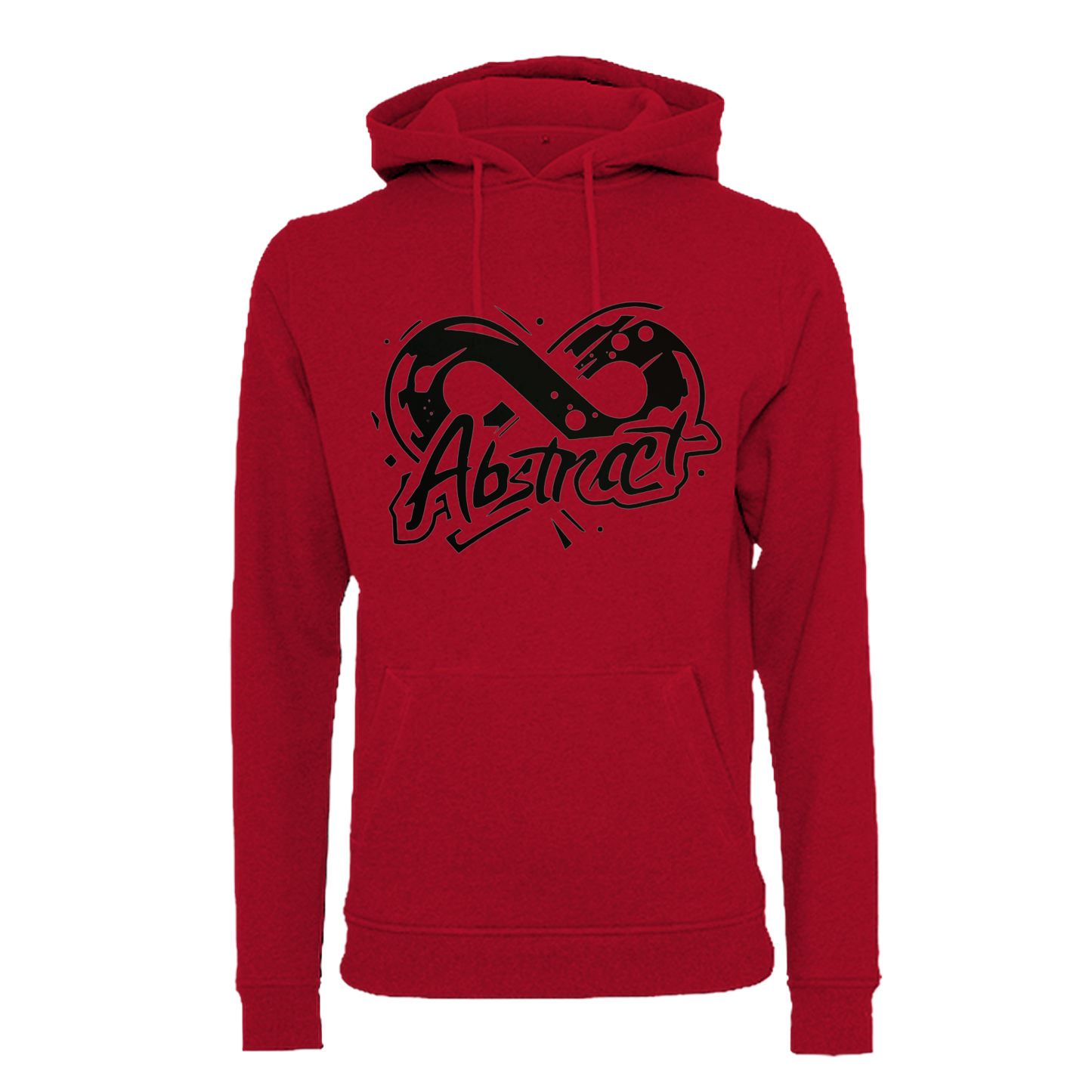 Abstract Black uni hoodie