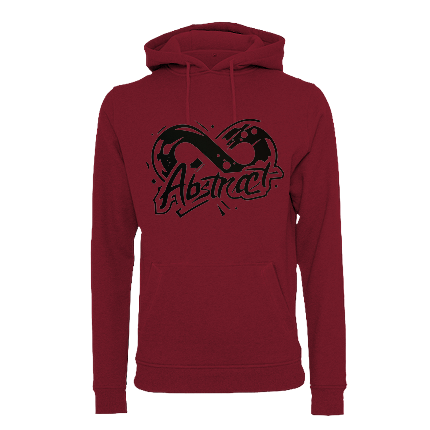 Abstract Black uni hoodie