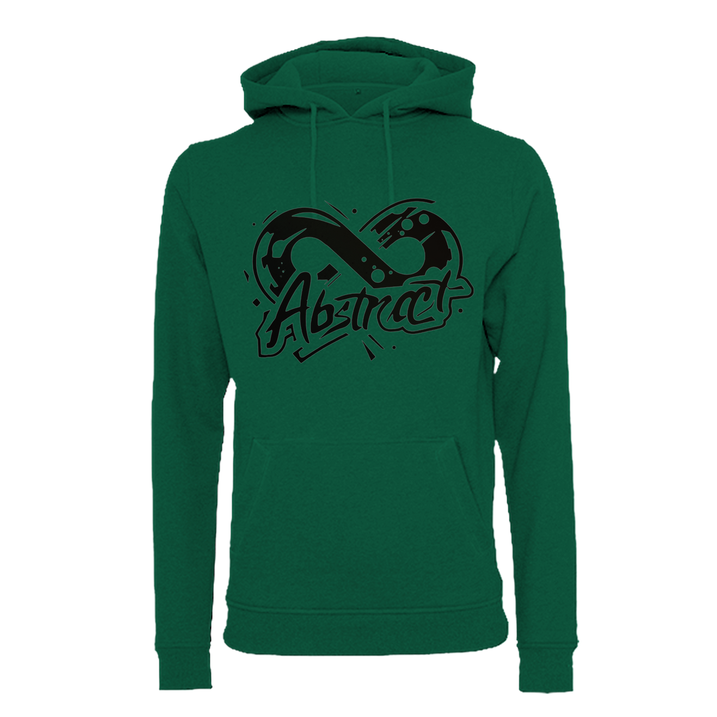 Abstract Black uni hoodie