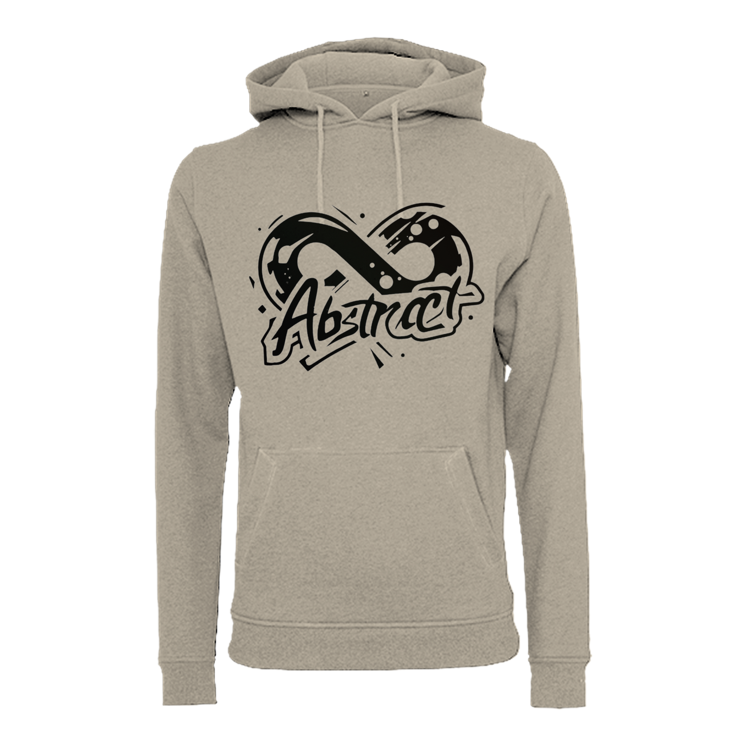 Abstract Black uni hoodie